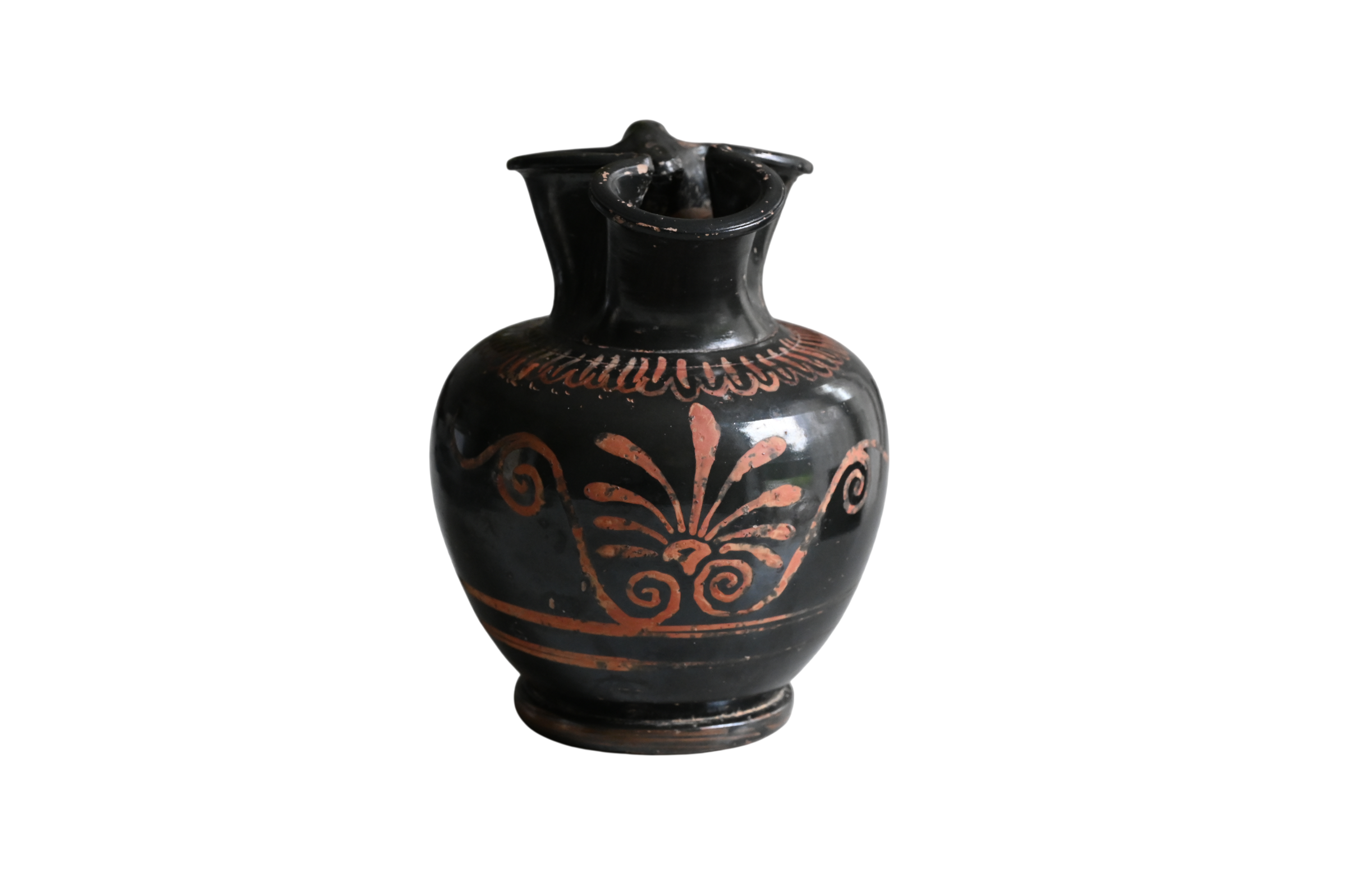 Apulian Xenon Ware oinochoe, Greek pottery, 400–300 B.C.