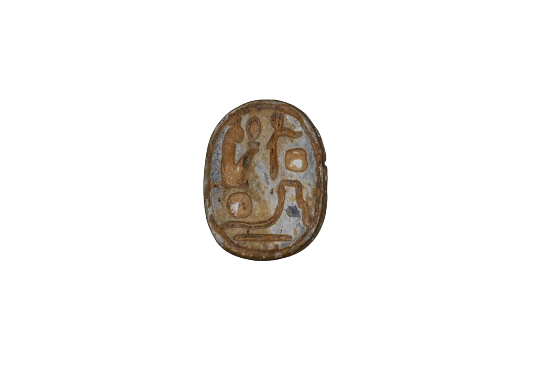 Ancient Egyptian scarab inscribed with the royal name of Ramses II, New Kingdom